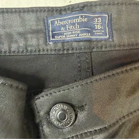 Abercrombie & Fitch High-Rise Super Skinny Ankle Pants Size 33/16s - Picture 4 of 13
